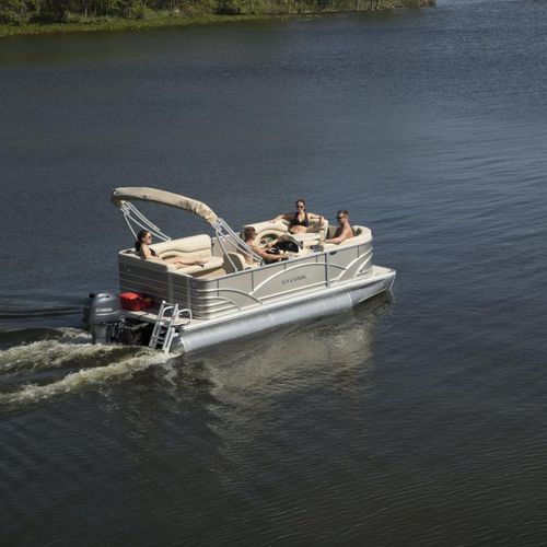 Outboard pontoon boat - 8520 Cruise - Sylvan Pontoons - 10-person max.