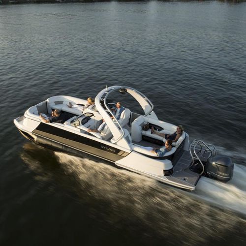 Outboard pontoon boat - M5 CRS DC - Sylvan Pontoons - 14-person max.