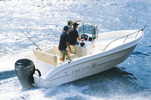 Outboard center console boat - FREEDOM 20  - Capelli - sport-fishing / 7-person max. / sundeck