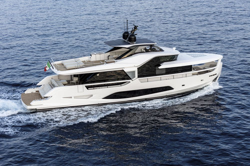 Cruising motor yacht - Infynito 80 - Ferretti Yachts - classic / flybridge / V-drive