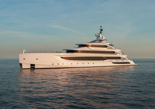 Cruising mega-yacht - B.CENTURY 68M - Benetti - raised pilothouse / 7-cabin / vertical bow