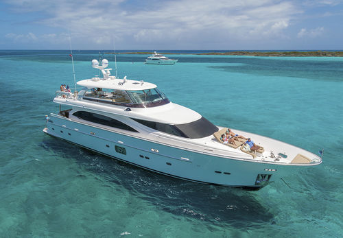 Cruising super-yacht - E100 - Horizon - high-performance / flybridge / 7-cabin