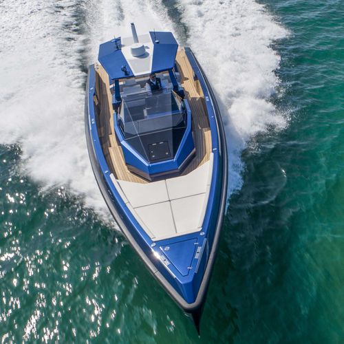 Outboard yacht tender - 48X - Wally - four-engine / center console / open