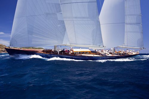 Classic sailing super-yacht - REBECCA - Pendennis - 7-cabin / with open transom / aluminum