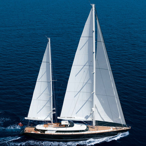 Cruising sailing super-yacht - ENTERPRISE - Perini Navi - 5-cabin / wheelhouse / aluminum