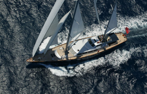Cruising sailing super-yacht - PAZ - Perini Navi - ocean cruising / flybridge / steel