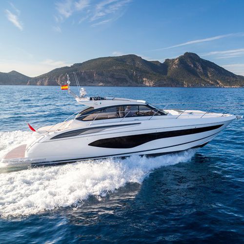 Cruising motor yacht - V50 - Princess - hard-top / with deck saloon / 2 ...