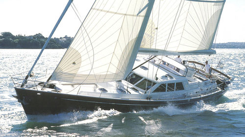 Cruising sailing yacht - FITZROY - Warwick Yacht Design - 3-cabin / with center cockpit / aluminum