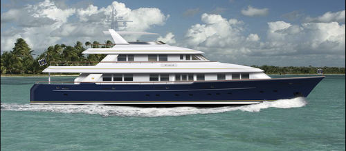 Cruising super-yacht - W 140 - Warwick Yacht Design - raised pilothouse / 4-cabin / displacement