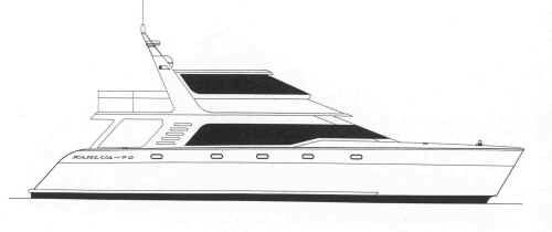 Catamaran motor yacht - Malcolm Tennant 70 - Pedigree Cats - cruising / with enclosed flybridge / displacement hull