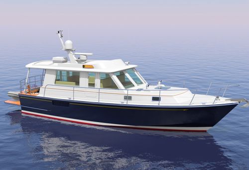 Inboard express cruiser - MONHEGAN 42 EXTENDED - Lyman Morse - hard-top / wheelhouse / semi-custom
