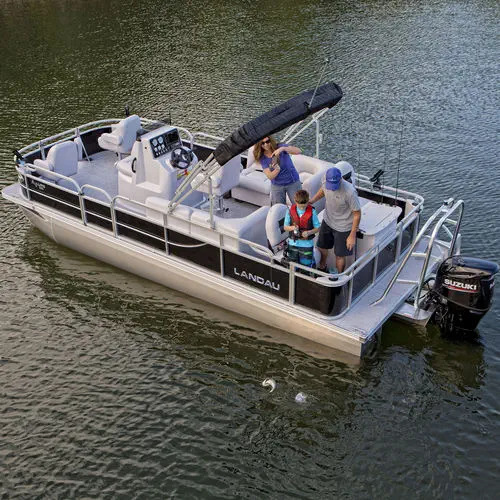 Outboard pontoon boat - A'Lure CC 232 - Landau Boats - tri-tube / sport- fishing / 12-person max.