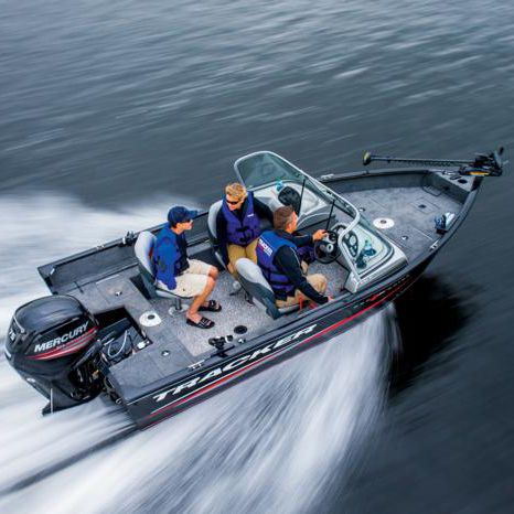 Outboard bay boat - Pro Guide™ V-16 WT - Tracker - dual-console / sport-fishing / aluminum