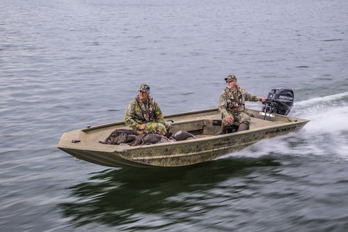Outboard jon boat - GRIZZLY® 1654 T Sportsman - Tracker - sport-fishing / aluminum / 4-person max.
