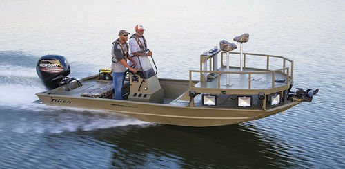 Outboard jon boat - 1860 MVX SPORTSMAN - Triton Boats - center console / sport-fishing / aluminum
