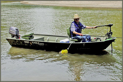 Outboard jon boat - 436FLD & 436F - War Eagle - sport-fishing