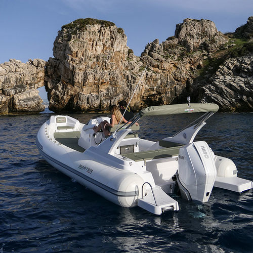 Outboard inflatable boat - 775 - Master - rigid / center console / open