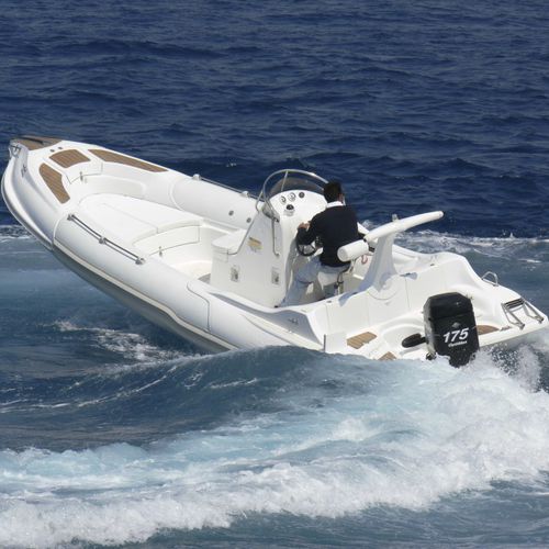 Outboard inflatable boat - SPIRIT 650 - Mostro - rigid / center console / 8-person max.