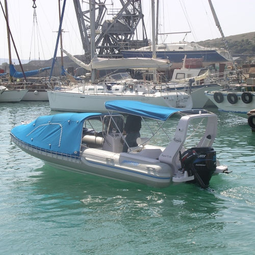 Outboard inflatable boat - 600 FAMILY - Mostro - rigid / center console / 8-person max.