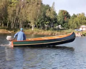 Multi-use canoe - THE VOYAGER - Northwoods - solo / wooden