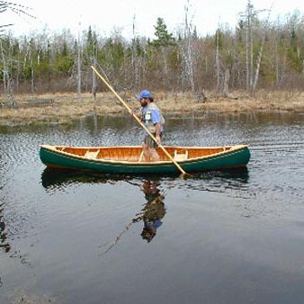 Multi-use canoe - E.M. WHITE - Northwoods - 2-person / wooden