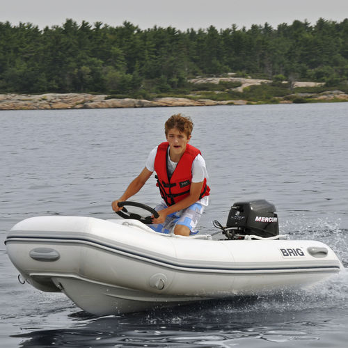 Outboard inflatable boat - FALCON 300 - Brig - rigid / open / side console