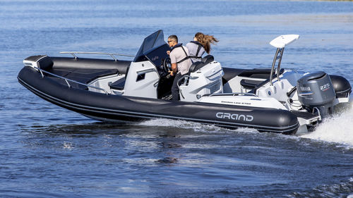 Outboard inflatable boat - G750 - GRAND Inflatable Boats - rigid / open / center console