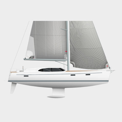 Cruising sailboat - 500 DS - Nordship - 4-cabin / with deck saloon / with bowsprit