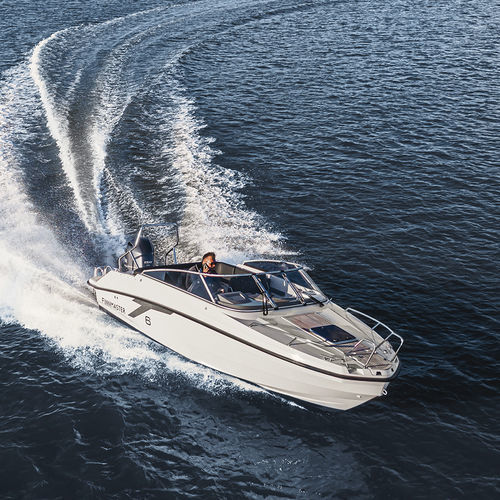 Outboard day cruiser - T6 - Finnmaster Boats Oy - open / dual-console / aluminum