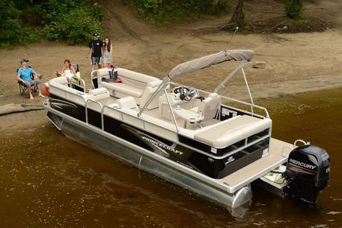 Outboard pontoon boat - VECTRA 23 - Bateaux Princecraft - aluminum / 12-person max.