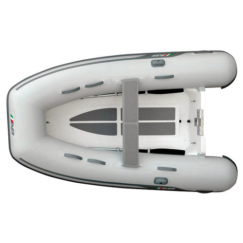 Outboard inflatable boat - 8 VL  - AB Inflatables - rigid / open / for fishing