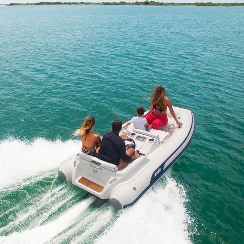 Inboard inflatable boat - ABJET 330 - AB Inflatables - rigid / open / side console