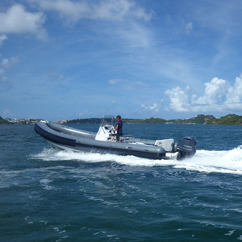 Utility boat - F28 - AB Inflatables - outboard / fiberglass / rigid hull inflatable boat