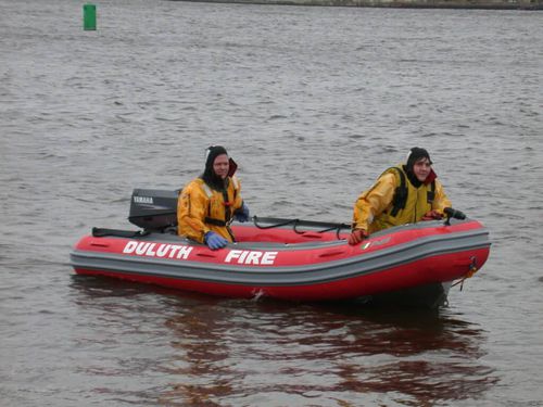 Professional rescue boat - A12 - AB Inflatables - outboard / aluminum / rigid hull inflatable boat