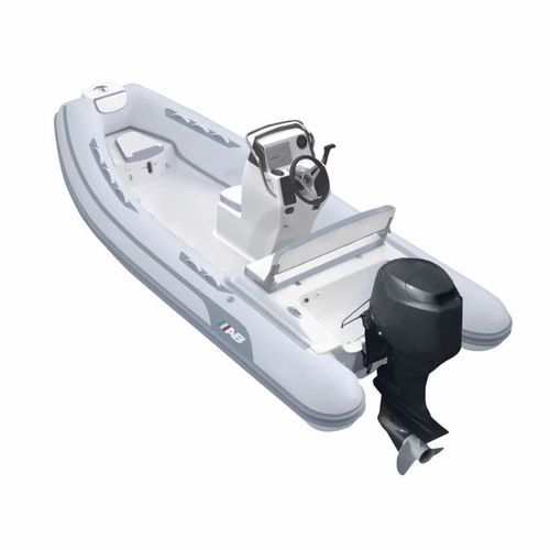 Outboard inflatable boat - 14 VST - AB Inflatables - rigid / open / side console