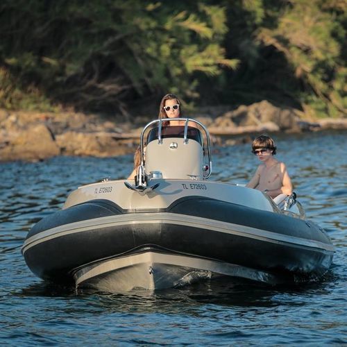 Inboard inflatable boat - ENVY 630 - SCANNER - rigid / center console / open
