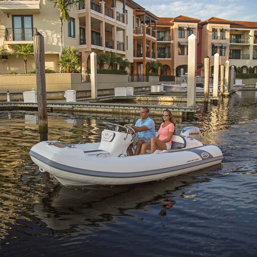 Outboard inflatable boat - Generation 400 DLX - Walker Bay Boats - rigid / center console / open