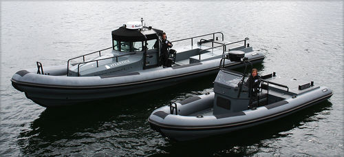Utility boat - 40 OB - RUPERT MARINE - offshore service boat / outboard / rigid hull inflatable boat