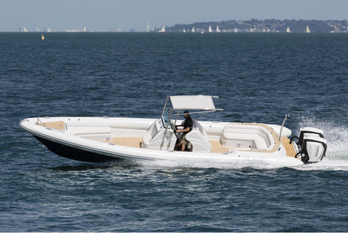 Outboard inflatable boat - Silurian 1080 - Scorpion RIBS - twin-engine / rigid / center console