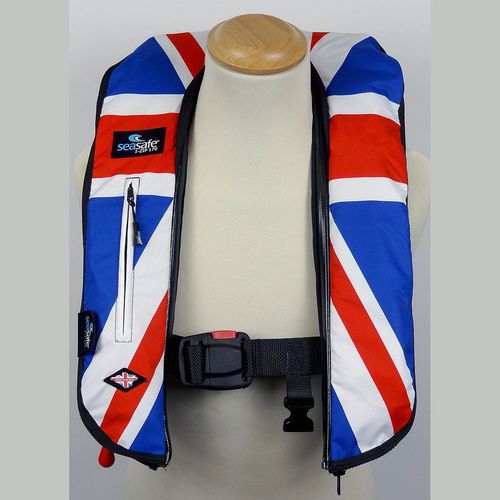 Inflatable life jacket - I-Zip – Union Jack - Seasafe Systems Ltd - 170 N / ISO12402-3 / ISO12401