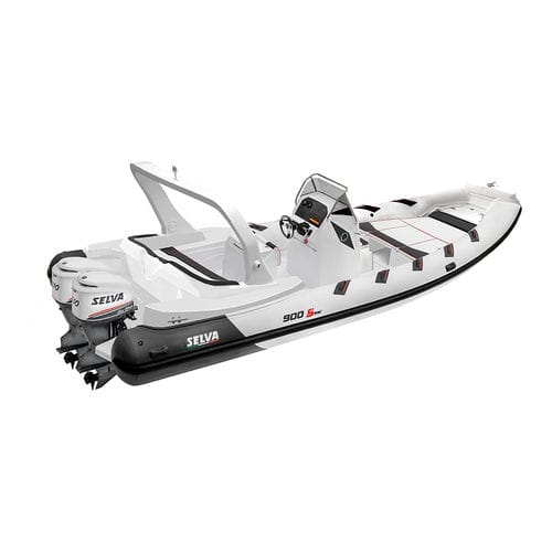 Outboard inflatable boat - D.900 SPECIAL  - Selva Marine - Ribs - twin-engine / rigid / center console