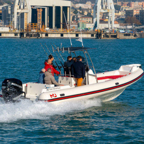 Outboard inflatable boat - 700 XL Se@fish - Nuova Jolly - rigid / center console / open