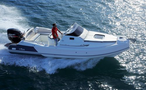 Outboard inflatable boat - Prince 23 - Nuova Jolly - rigid / center console / 10-person max.