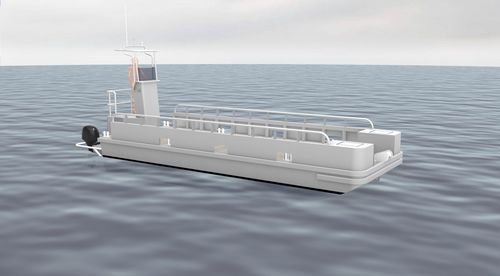 Dive support boat - PLATE 8.0 - Chantier Naval Delavergne - harbor service boat / multihull / outboard