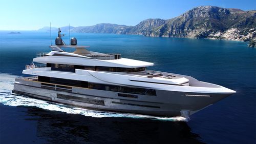 Cruising super-yacht - VETTA 40 - Admiral yachts - wheelhouse / 7-cabin / aluminum