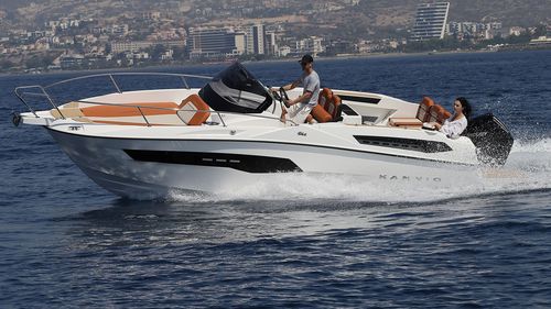 Outboard center console boat - SL742 - Karnic - 8-person max. / with cabin / twin-berth