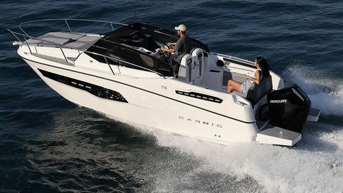 Outboard walkaround - CS740-S - Karnic - open / dual-console / 8-person max.