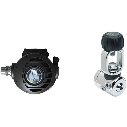First and second stage scuba regulator AT Apeks DIN / yoke / nitrox