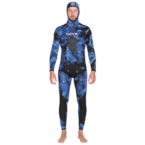 Spearfishing wetsuit - TATTOO - Seac sub - long-sleeve / with hood ...