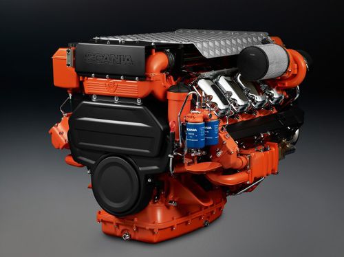 Auxiliary engine - DI09 074M - Scania - diesel / professional vessel / turbocharged